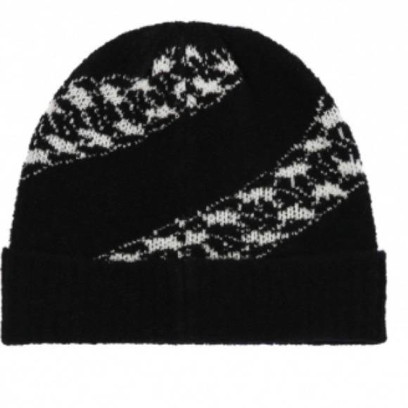 NWT Givenchy Black and White Wool Blend Unisex Beanie - Picture 2 of 7